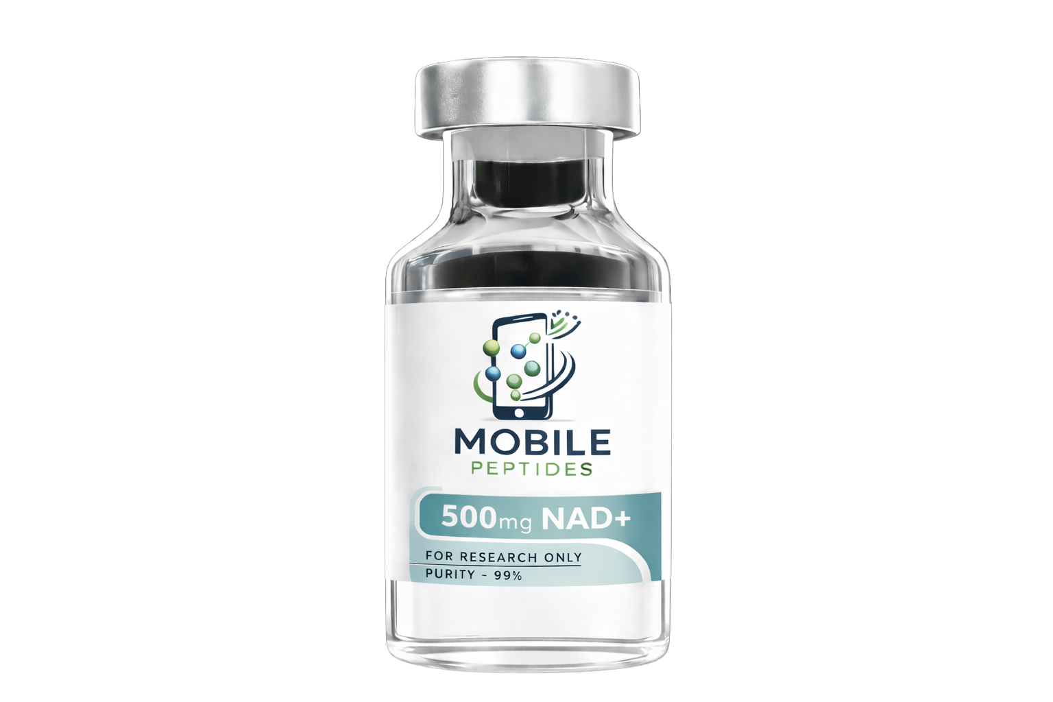 NAD+ peptide vial for cellular health and energy research